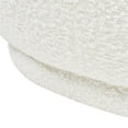 thumbnail image 4 of Aire 75" RAF Modern Rounded Chaise Lounge Ivory White Boucle, 4 of 6