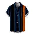 thumbnail image 1 of Camisas Para Hombre Talla Extra Camisas florales para hombre Camisas de playa con botones para vacaciones tropicales (Navy, 5XL), 1 of 4