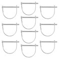 thumbnail image 1 of 10pcs D-shaped Shaft Locking Pin Metal Wire Lock Pin for Farm Trailers Wagons, 1 of 4