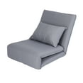 thumbnail image 3 of Loungie Relaxie Lin Chaise de Sol Convertible Réglable à 5 Positions, Gris, 3 of 9