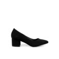 thumbnail image 2 of Mark and Maddux Chunky Heel Women's Pointed Pumps in Black, 2 of 3