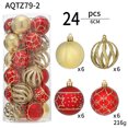 thumbnail image 4 of Xihbxyly Bolas Navideñas, Impresionantes Adornos Colgantes Galvanizados, Esferas con Diseño Único Pintado, Decoración de Plástico Resistente para Árbol de Navidad, Ideal para Uso Festivo En Casa, Ofi, 4 of 7