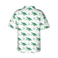 thumbnail image 3 of Balery Turtle Print Men's Hawaiian Shirts Short Sleeve Beach Shirt Relaxed Fit Vacation Button Down Shirts-XX-Large, 3 of 9