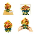 thumbnail image 2 of CIYISON 3D Greeting Card Flower Bouquet For MothersDay Fathers Day Think Of You, 2 of 20