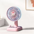 thumbnail image 6 of Kbndieu USB Desk Fan, Small Quiet Powerful 3 Speeds, Personal Mini Portable Desktop Table Fans, Cooling for Home Office Car Travel Indoor Outdoor Pink, 6 of 7