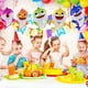thumbnail image 1 of Globos de tiburón bebé de 25 pulgadas, 5 piezas, globos familiares de tiburones para decor v39buy v39buy, 1 of 2