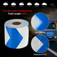thumbnail image 3 of Uxcell Reflective Tape, Self-Adhesive Trailer Reflector Tape Waterproof Warning Sticker Blue-white 4 Inch x 82 Feet, 3 of 6