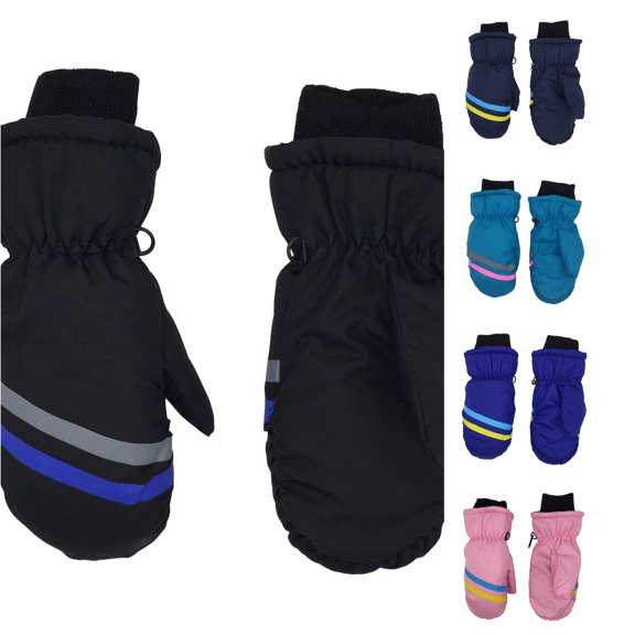 Kids Winter Ski Gloves Waterproof Warm Mittens for Boys and Girls 3-12 Years