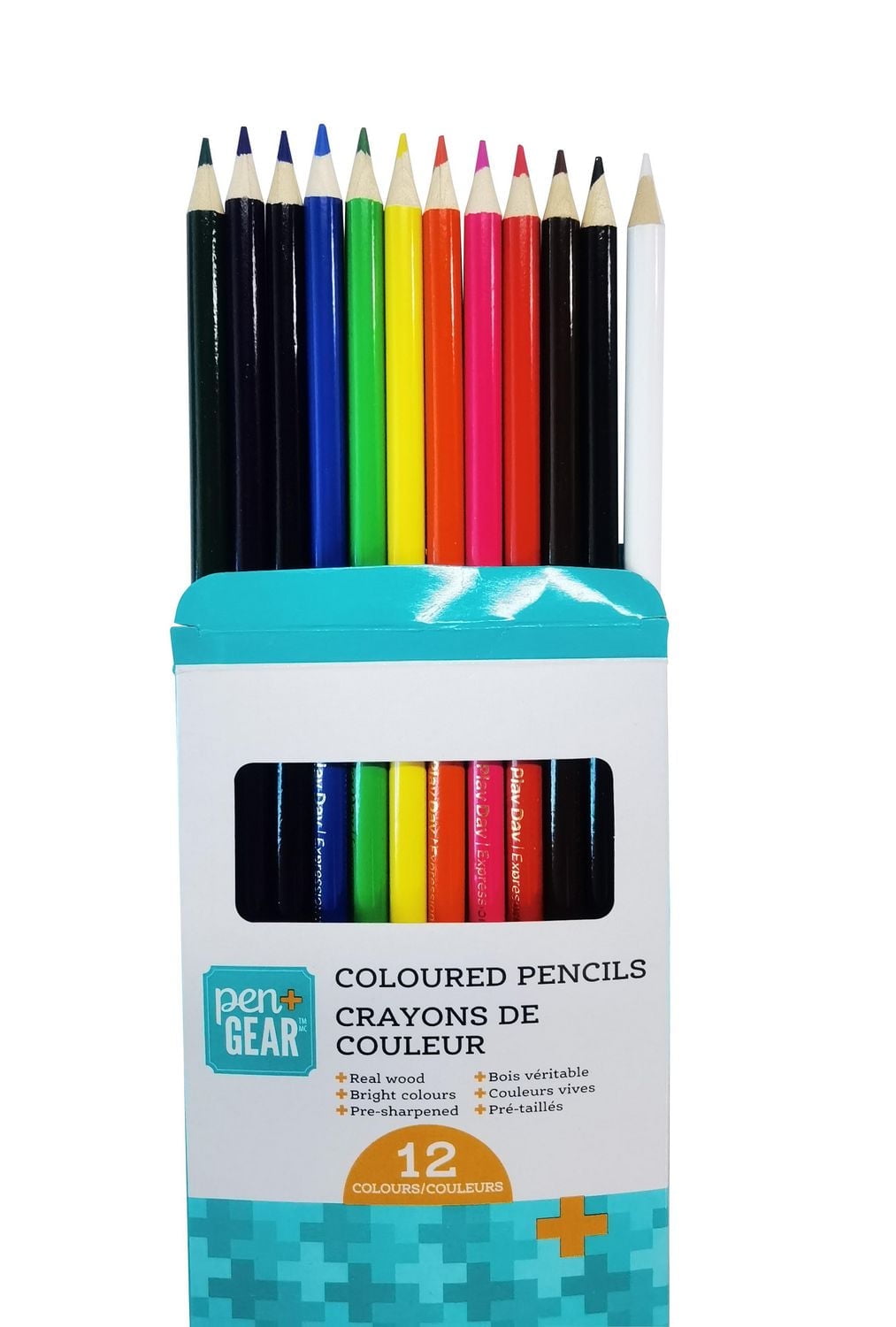 PEN+GEAR  12 Crayons De Couleur emballés dans une boîte en papier 12CT CRAYONS DE COULEUR