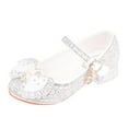thumbnail image 1 of Xuewenshw Chaussures pour Filles Printemps et Automne Talons Hauts Chaussures à la Mode et Polyvalentes Chaussures pour Petites Filles Chaussures pour Tout-Petits 5, 1 of 5