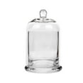 thumbnail image 6 of Menolana Cloche Glass Dome Candle Holder Glass Cloche Dome with Base Tabletop Display Case with Top Handle for Snack Nuts Fairy Lights clear, 6 of 8
