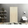 thumbnail image 2 of Sliding Closet Bi-fold Doors 48 x 96 inches | Planum 0010 Natural Veneer | Sturdy Tracks Moldings Trims Hardware Set | Wood Solid Bedroom Wardrobe Doors, 2 of 4
