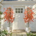 thumbnail image 3 of 2pcs 4ft/5ft/6ft Artificial Maple Trees, Autumn Realistic Maple Tree In Pot, Artificial Maple Fall Tree For Thanksgiving Harvest Party Home Decoration, 3 of 8
