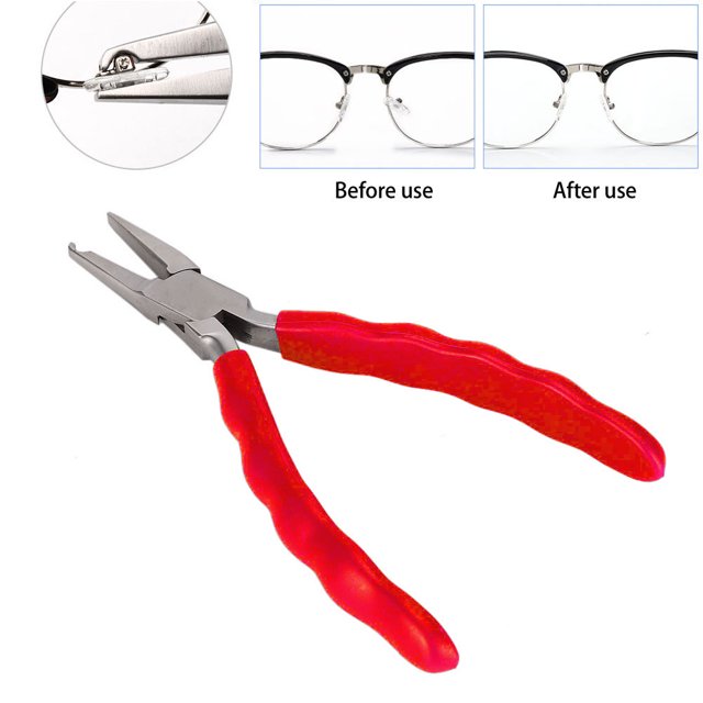 Partes de la Nariz alicados de alicados de los Anteojos de los ojos de los ojos ÓCTOS HERRAMENTA DE REPARACIO DE LA ABRAZADERA
