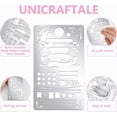 thumbnail image 4 of Banners, iconos, plantillas de metal para pirograbado, burbujas de acero inoxidable, marcos, plantillas reutilizables para bricolaje, grabado, pintura, repujado, diario, marcapáginas., 4 of 9
