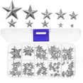 thumbnail image 2 of MLINS 750 pcs DIY Leathercraft Star Rivets Metal Studs Rivets Decorative Rivets, 2 of 8