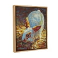 thumbnail image 4 of Stupell Industries Rabbit Pointillism Portrait Animals & Insects Painting Brown Floater Framed Canvas Art Print Wall Art, 25 x 31, 4 of 10