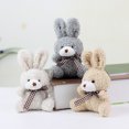 thumbnail image 4 of Kids Stuffed Animal Toys 11 Cm Soft Cute Rabbit Keychain Kawaii Plush Doll Backpack Pendant, 4 of 5