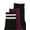Black with Varsity Stripes/Ivory/Black Waffle Texture, variant on Madden NYC Women's Shortie Boot Socks, 3-Pack, Fits Shoe Size 5-10