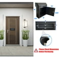 thumbnail image 3 of Plugsharge Through The Door Mail Drop Box - 1.5mm Steel Payment Dropbox - Door Mount Theft Proof Mailbox - Locking Deposit Drop Box for Night Key, Deposit, Cash, and Rent, Black, 3 of 10