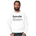 thumbnail image 4 of Funcle Fun Uncle Definition Cool Men's Big & Tall Crewneck Sweatshirt Brisco Brands 2X, 4 of 5