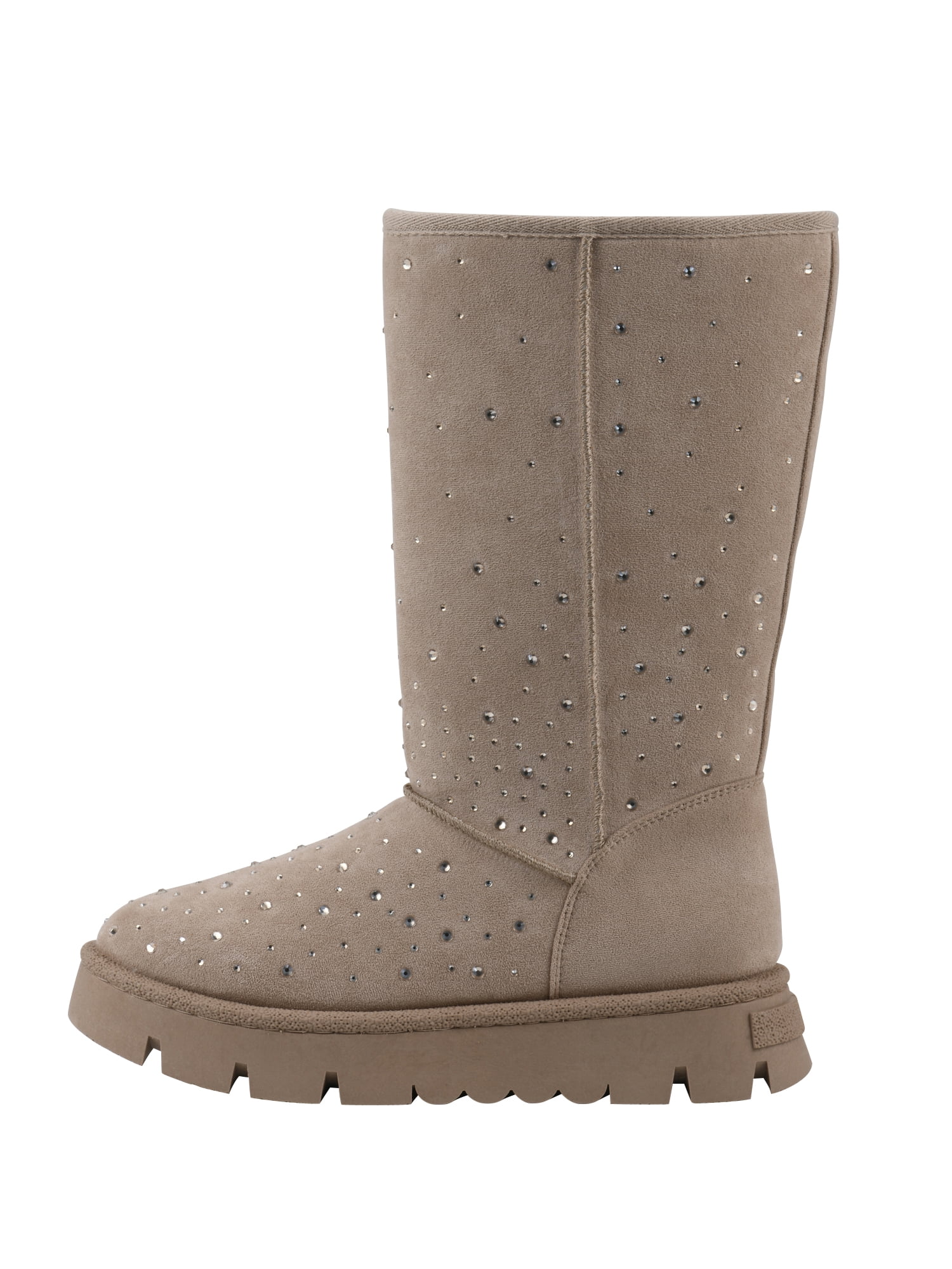 White Mountain Women's Mid Calf Rhinestone Cozy Boot