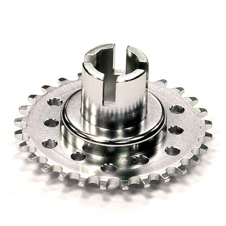 Kyosho Motorcycle (Integy RC Toy Model Hop-ups C24563SILVER Billet Machined Metal Driver Gear for Kyosho 1/8)