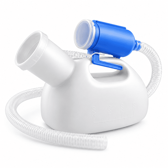 Urinal for Men Spill Proof Men's Potty Portable Urinal Pee Bottle 2000 ML for Hospital Home Camping Car Travel