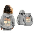 thumbnail image 4 of Kids Hoodies Jesus Loves You Hooded Sweatshirts Long Sleeve Graphic Sweatshirt Cute Loose Pullover Top Winter Clothes Boy Clothes 3-4 Years Cute&nbsp;Boy Girl&nbsp;Clothing, 4 of 9