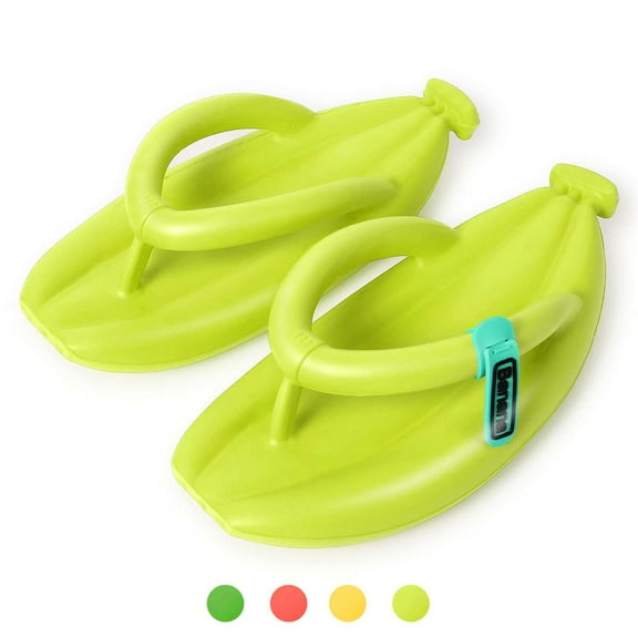 BadPiggies Banana Shape Flip Flops Clouds Pillow Slippers Unisex Anti-Slip Summer Shower Shoes