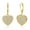 Gold B, variant on 14K Gold Plated Heart Dangle Earrings Hypoallergenic Cubic Zirconia Drop Earrings for Women,