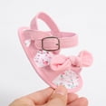 thumbnail image 4 of Toddle Girl Sandals Summer Crib Shoes Bowknot Soft Sole Infant Girls Princess Dress Flats First Walker Shoes, 4 of 5