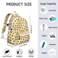 thumbnail image 6 of White Sunflower Backpack for School,Cute School Bag,Schoolbag with Adjustable Shoulder Straps & Padded Back,13.4"x11"x4.7", 6 of 6