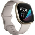 thumbnail image 1 of Fitbit Sense Advanced Smartwatch with Tools for Heart Health, Stress Management & Skin Temperature Trends, White/Gold, One Size (S & L Bands Included), 1 of 8