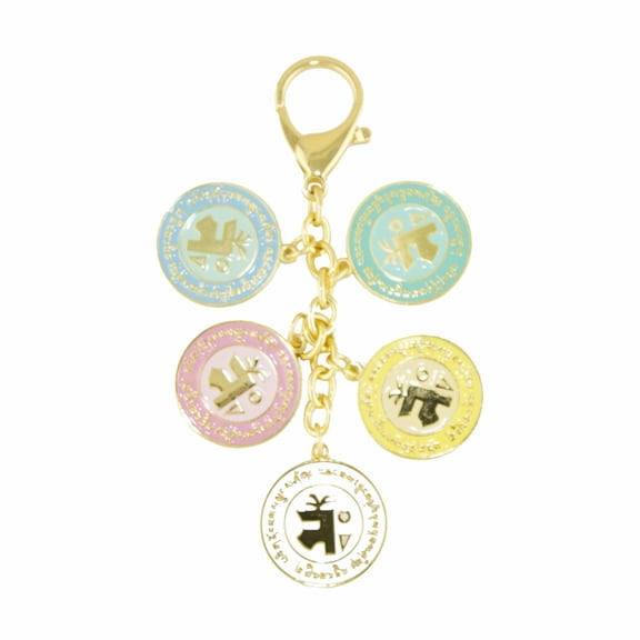 Feng Shui 5-Element Mirror Amulet Keychain