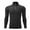 Black, variant on KyCheLot Men's Athletic Shirts Pullover Wicking 1/4 Zip Solid Color Plus Size Long Sleeve Sports Sweatshirt