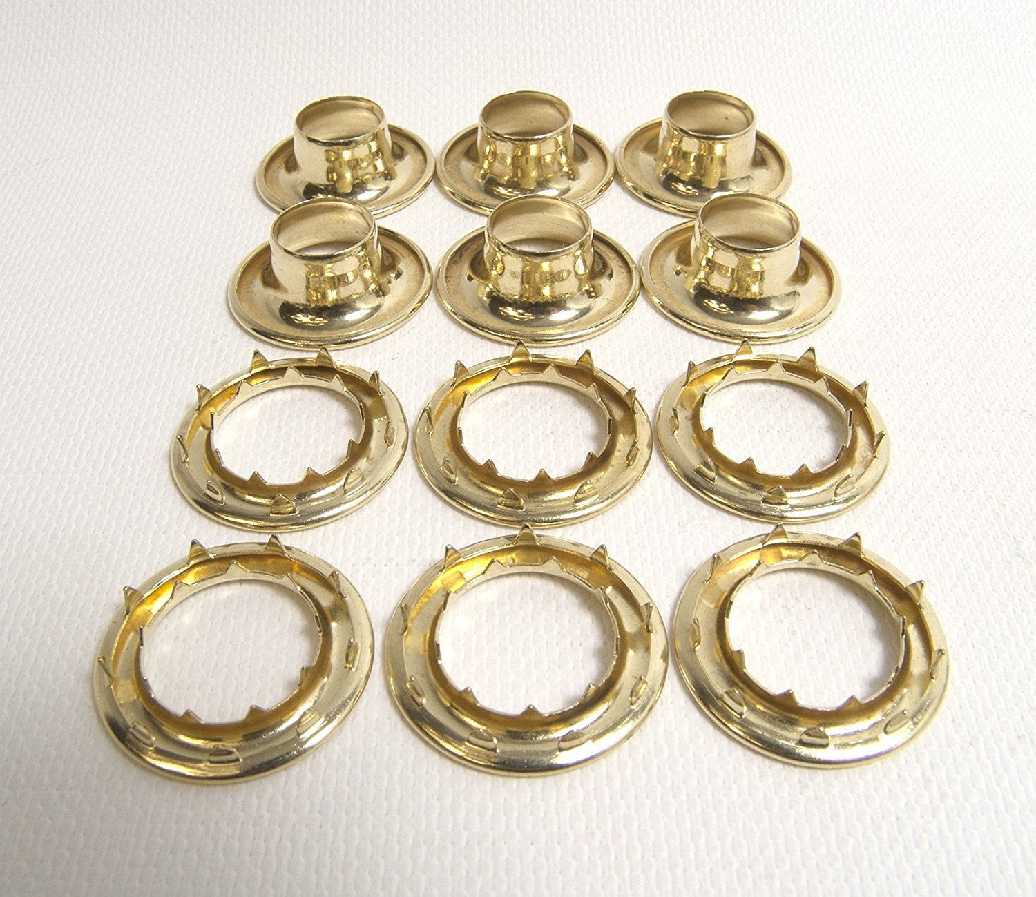 5/8 Hole C.S Osborne 25 Sets Brass Grommets & Plain Washers #G1-5 5/8 Hole C.S Osborne 25 Sets Brass Grommets & Plain Washers #G1-5