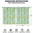 thumbnail image 2 of Nursery Curtains Boys Girls Kids Svelte Banana Seeds Print Pattern Window Drapes for Living Bedroom Playroom Room Decor Rod Pocket 42x54 Inch 2 Panels, 2 of 2