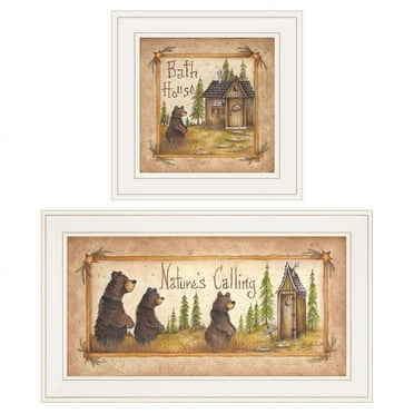 NaturesBath 2-Piece Vignette by Mary Ann June Printed Art Wood Multi-Color