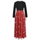 thumbnail image 5 of Vestidos Para Mujer Vestidos de Otoño Tallas Grandes Estampado Navideño Manga Larga Cuello Redondo Hasta El Tobillo Vestido Largo Odeerbi  ODB151626, 5 of 6