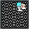 thumbnail image 2 of PinPix 20x20 Custom Cork Bulletin Board Quatrefoil Black Poster Board Has a Fabric Style Canvas Finish, Framed in Quatrefoil Black, by ArtToFrames (PinPix-116), 2 of 6