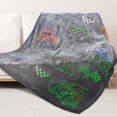 thumbnail image 1 of Manta que brilla en la oscuridad para camiones y coches para niños, 50 x 60 pulgadas, 1 of 6