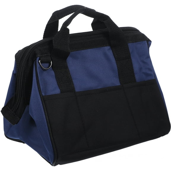 Toolkit Zipper Multifunction Canvas Tote Bag Wide Open Tools Organization Pouch Handbag