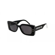 Dior Pacific S1U 10A0 Sunglasses Black White Grey Lens