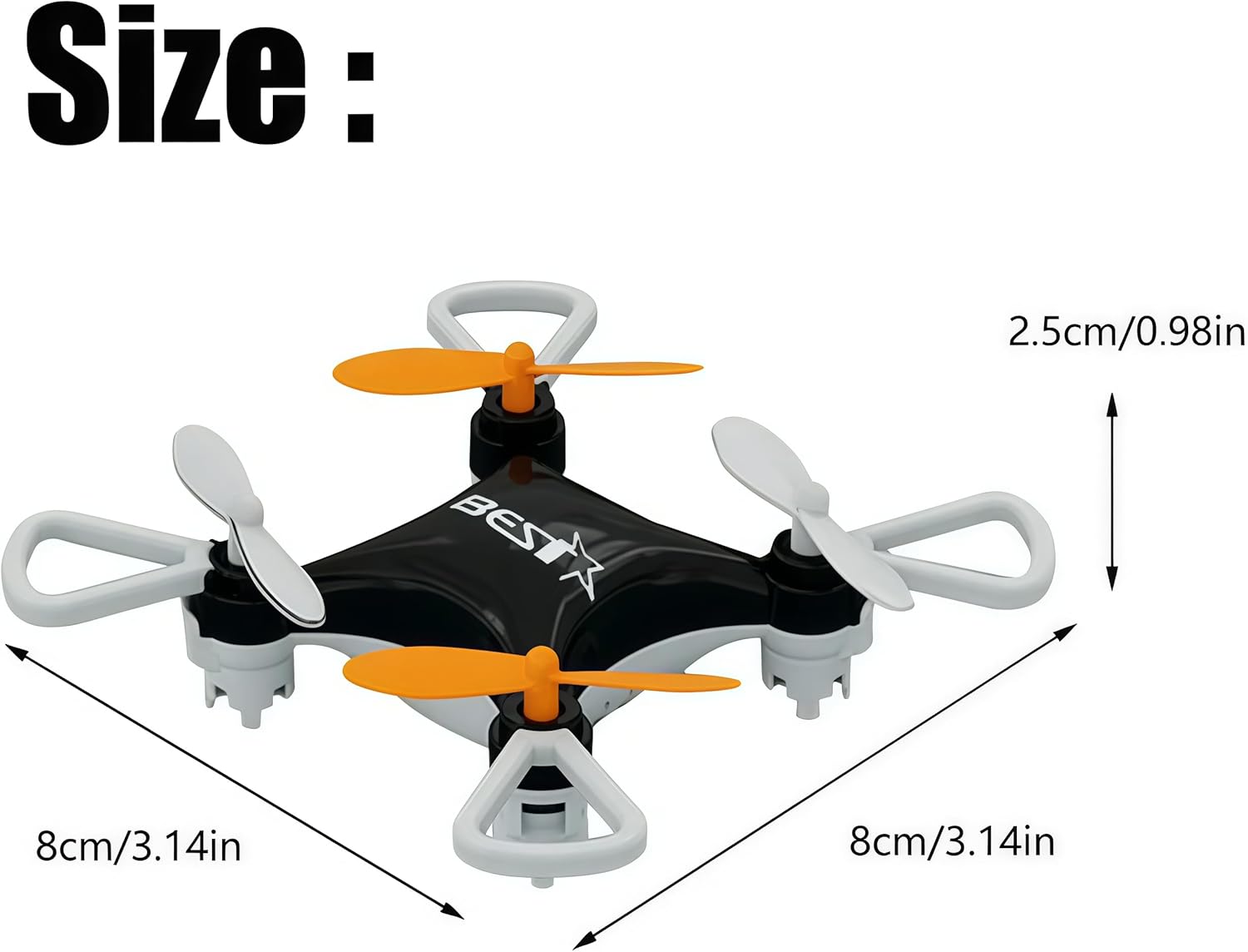 Mini Drone Beginner with Easy Stunt Flights & 360° Tricks, LED Light & Propeller Protection, Rechargeable All-Ages Beginner-Friendly Mini Drone