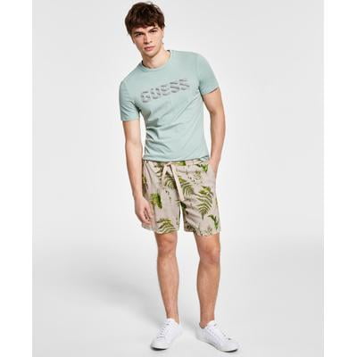 Guess Mens Phoenix Palm Shorts Stone Print  Gray 2XL