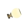 thumbnail image 1 of Luz de columna redonda de acero inoxidable, lámpara de poste alimentada por energía Solar, herramienta de iluminación de pilar de camino de Iluminación y accesorios Luz calida 20 centímetros Matsuzay HA072933-02, 1 of 6