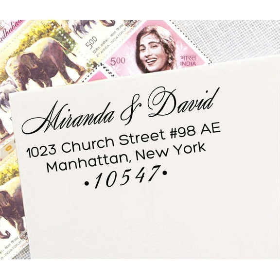 Personalized Wedding Invitation Stamp Custom Self Inking Return Address Stamper