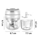 thumbnail image 4 of Procesador de alimentos ultracompacto, diseño 4 en 1 para un uso versátil, picado rápido y eficiente, libre de BPA y resistente al agua, perfecto para cocinas concurridas y aventuras al aire libre, 4 of 5