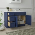 thumbnail image 4 of 42 in. W x 21 in. D x 32.5 in. H Bath Vanity Cabinet without Top in Blue, 4 of 5